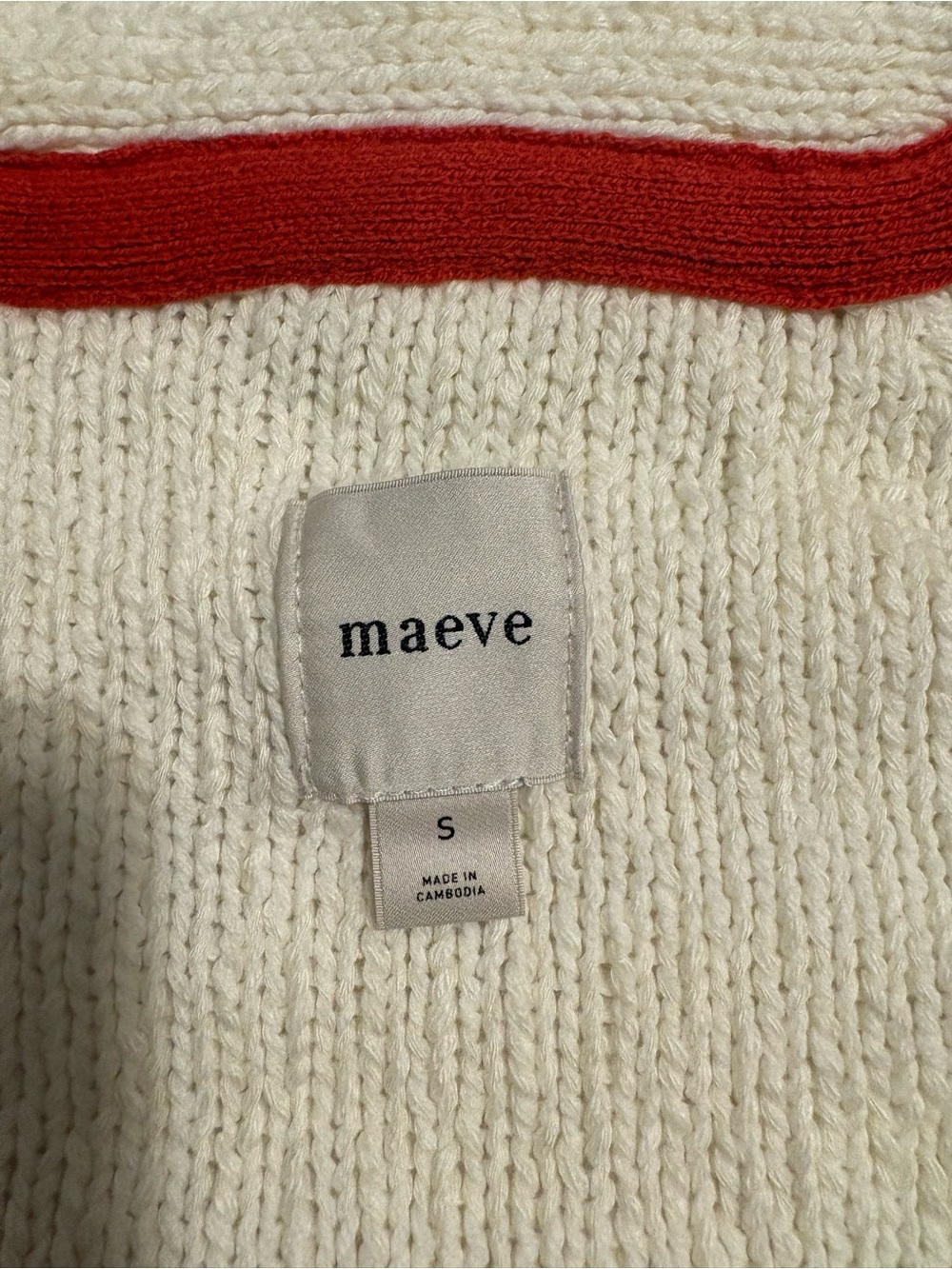 NWT Anthropologie Maeve Knit Cardigan with American Flag Motif - Picture 5 of 7